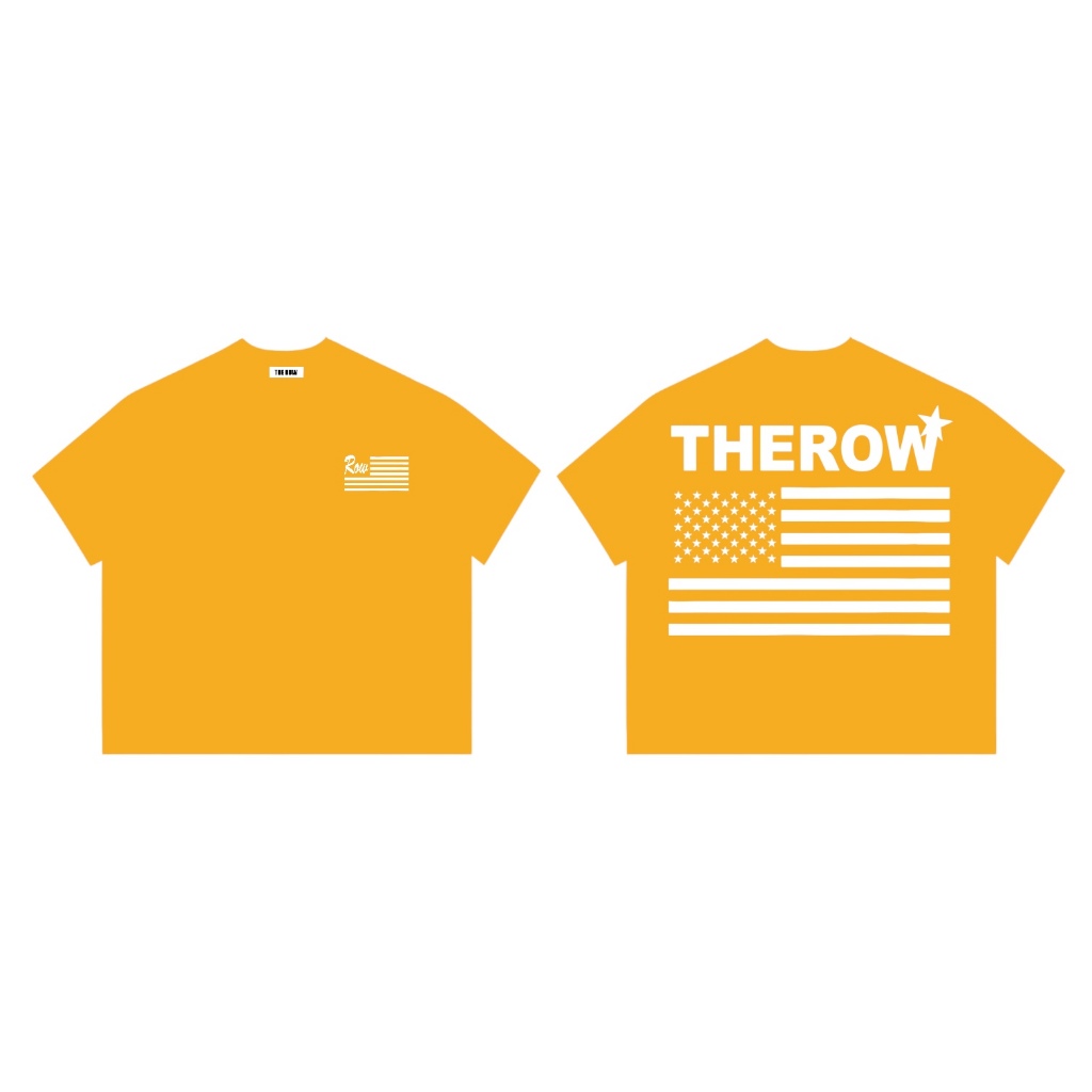 Áo Thun Boxy Local Brand THEROW Tay Ngắn Cotton 250gsm " CỜ MỸ " Áo Phông Forrm Rộng Mùa Hè Kiểu Đẹp Unisex Nam Nữ | BigBuy360 - bigbuy360.vn