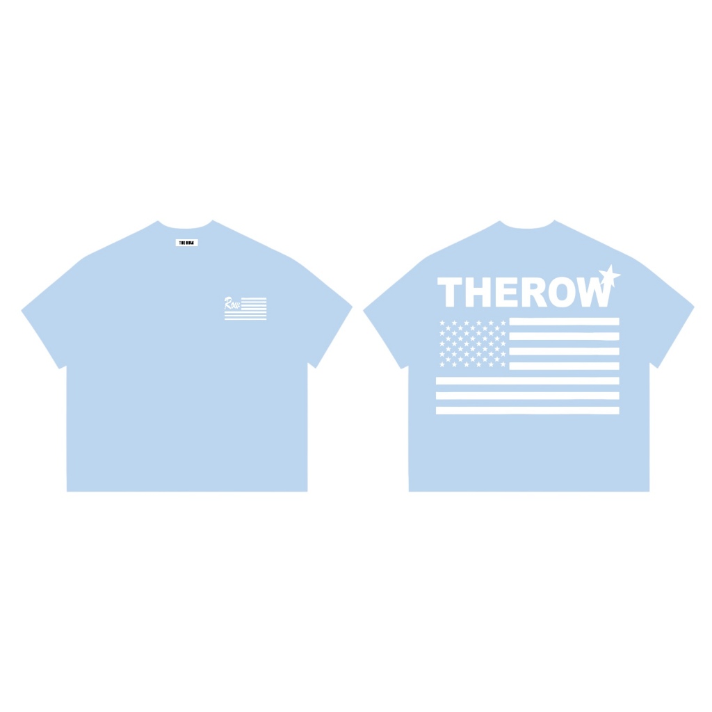 Áo Thun Boxy Local Brand THEROW Tay Ngắn Cotton 250gsm " CỜ MỸ " Áo Phông Forrm Rộng Mùa Hè Kiểu Đẹp Unisex Nam Nữ | BigBuy360 - bigbuy360.vn