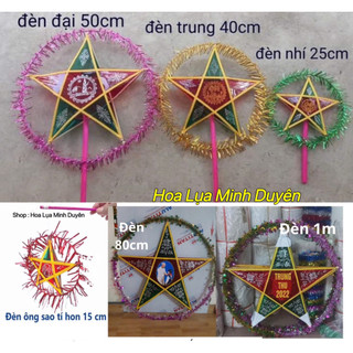 Combo 100 chiếc Đèn Ông Sao Mini Đường Kính 25cm