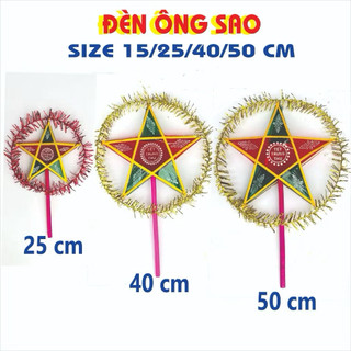 Combo Sỉ 10 Đèn Ông Sao 50cm , Chiec Đèn Ông Sao Size Đại , Rước Đèn Ong Sao