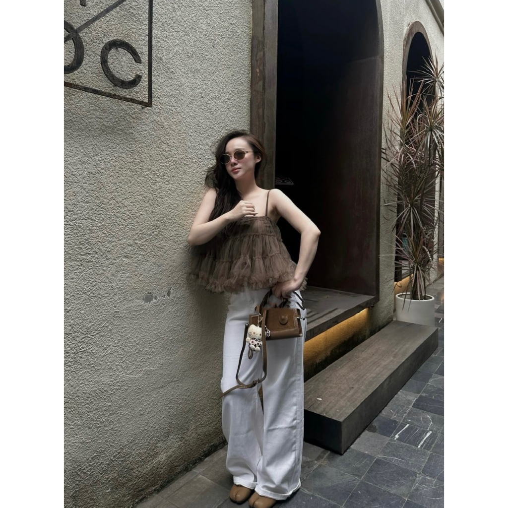 [SẴN HÀNG] ÁO HAI DÂY VOAN BÈO TẦNG BỒNG XÒE SIÊU XINH ÁO HAI DÂY KIỂU NỮ ĐIỆU ĐÀ - DÀNH CHO NỮ | BigBuy360 - bigbuy360.vn