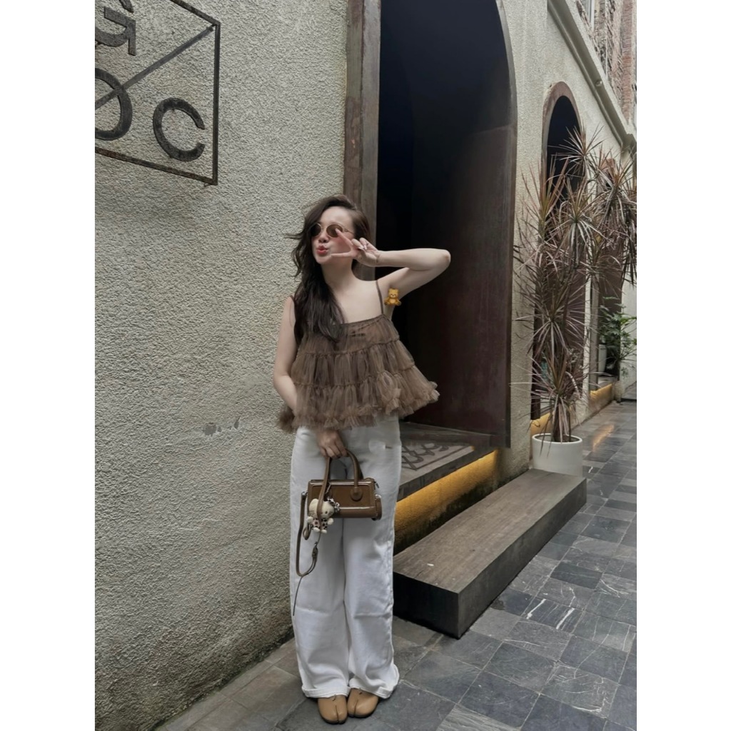 [SẴN HÀNG] ÁO HAI DÂY VOAN BÈO TẦNG BỒNG XÒE SIÊU XINH ÁO HAI DÂY KIỂU NỮ ĐIỆU ĐÀ - DÀNH CHO NỮ | BigBuy360 - bigbuy360.vn