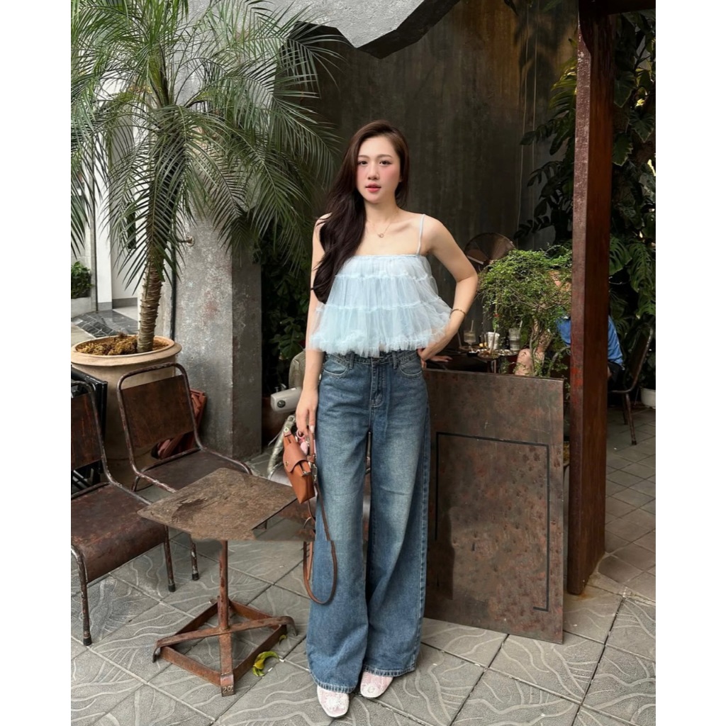 [SẴN HÀNG] ÁO HAI DÂY VOAN BÈO TẦNG BỒNG XÒE SIÊU XINH ÁO HAI DÂY KIỂU NỮ ĐIỆU ĐÀ - DÀNH CHO NỮ | BigBuy360 - bigbuy360.vn