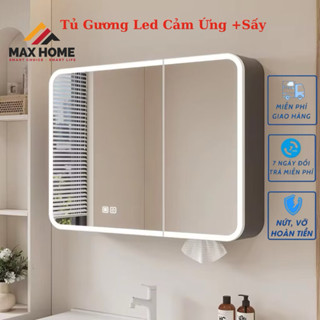   Nhôm Không thấm nước -Giá kho  Tủ Gương phòng tắm bằng nhôm có đèn Led tủ trang điểm treo tường thông minh cho nhà tắm 