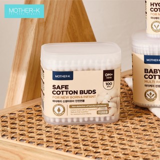 Tăm Bông Sơ Sinh Mother-K Hàn Quốc (100c), Tăm Bông Hồ Lô