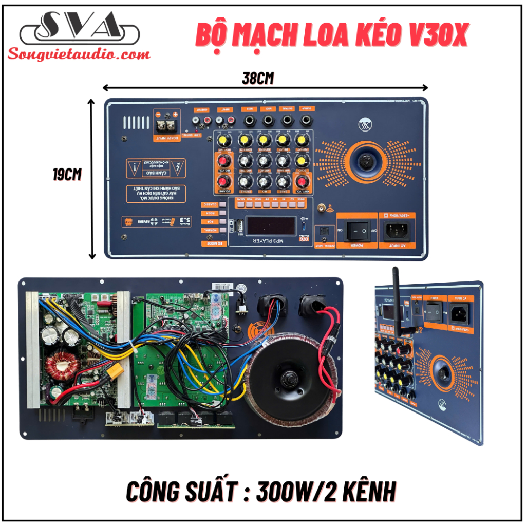MẠCH LOA KÉO V30X 300W 4 OHM