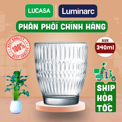 Ly Thủy Tinh Cường Lực Luminarc Ricky Dew 340ml - Ly Thấp L8085 | Phân Phối Chính Hãng