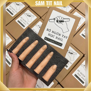   CỨNG  Ngón tay học đắp bột gel nail và mài dũa form móng có vân tay siêu thực 