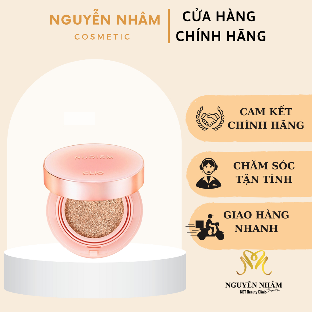 Phấn Nước  CLIO Nudism Hyaluronic Cover Cúhion Hàn