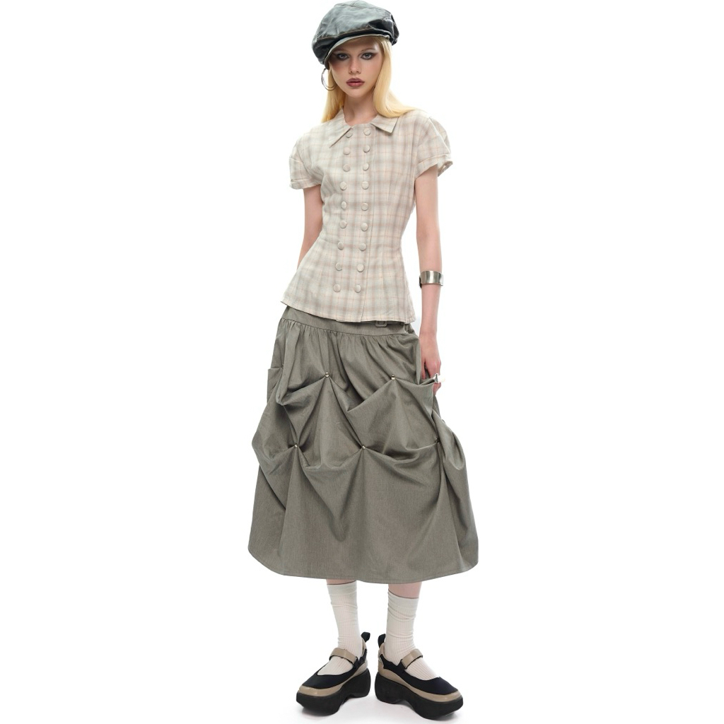 Chân váy lửng dáng phồng INTO.EIGHT thiết kế (MEST SKIRT)