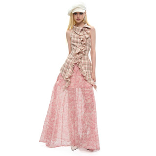  Chân váy dài xuyên thấu INTO.EIGHT thiết kế  HAZE SKIRT  