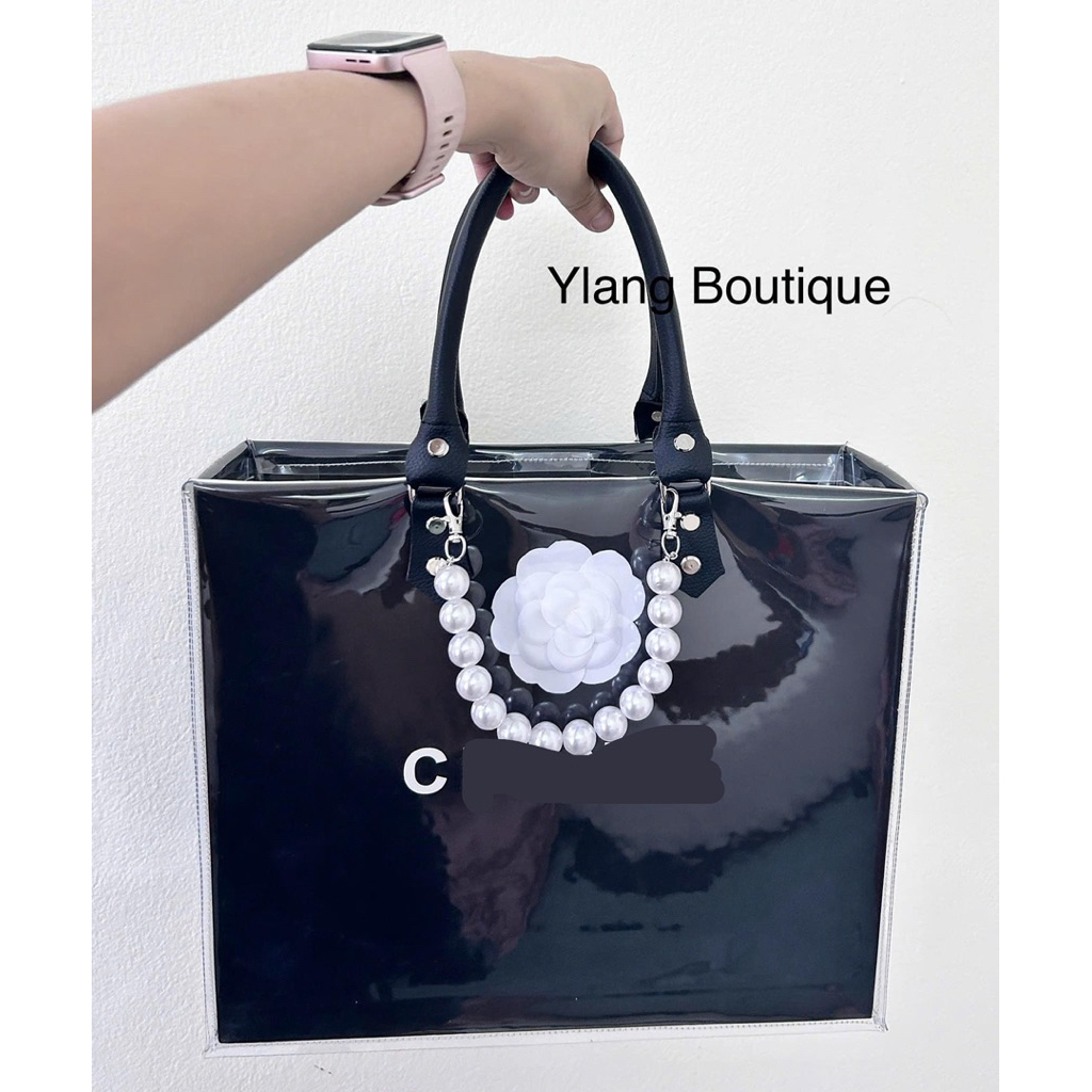 Túi Giấy Cúutom. Chà N Custom Size19, size 32, size 42 Kèm Hoa Trà. Túi Xách Bọc Nhựa Có Khóa Kéo. T