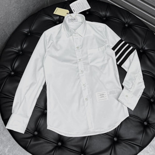 Áo sơ mi trắng đơn giản cho nam - Áo sơ mi Thom kẻ sọc kẻ vạch nổi bật cực kỳ hot cho giới trẻ TREND 2024