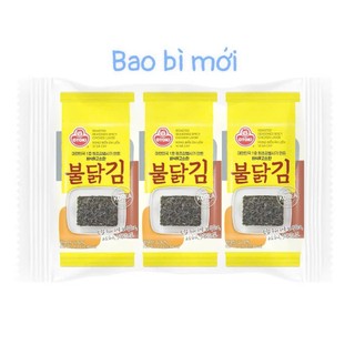 Rong Biển Tẩm Vị Ăn Liền Lốc 3 Gói, rong biển ăn liền Otoki gà cay, rong biển phô mai