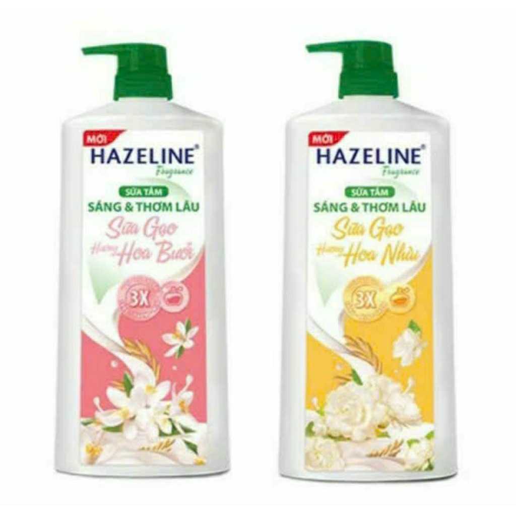 Sữa Tắm Hazeline Sữa Gạo Hoa Bưởi Hoa Nhài Chai 800g