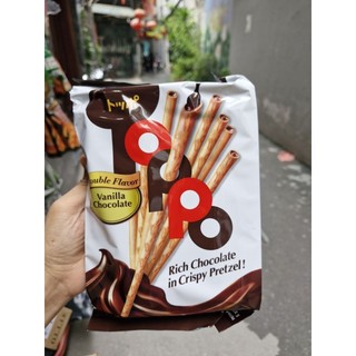 Bánh que socola Toppo Túi 132g (11g x 12 pack)