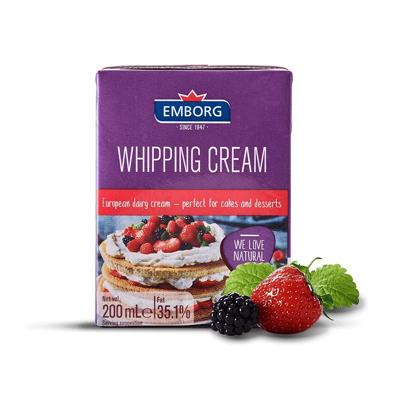 Whipping cream Emborg 200ml