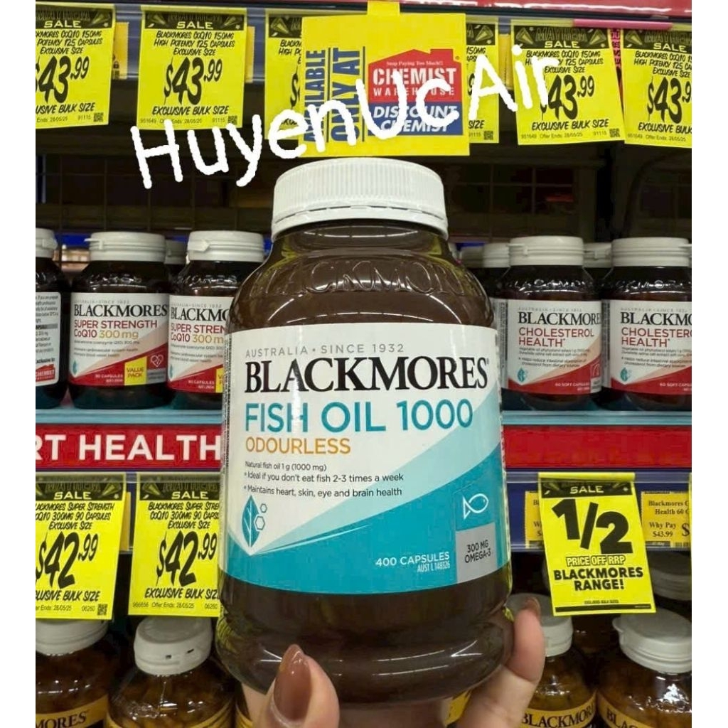 Dầu cá Fish oil 1000mg Blackmores 200 viên