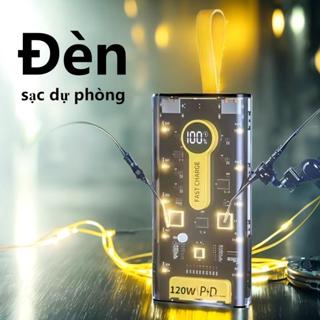   Tặng Cáp Sạc Nhanh sạc dự phòng  50000mAh 80000mAh sạc nhanh pin 120W dung lượng lớn có sẵn nhiều dây sạc 