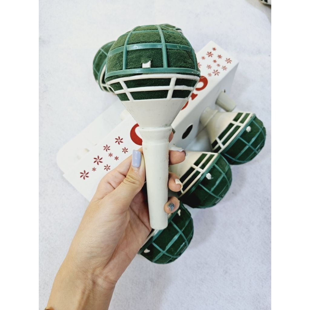 Tay Cầm NGẮN ~15cm Cắm Hoa Xốp Oasis Bó Tròn, Cắm Hoa Cưới Cô Dâu [Lẻ 1 cái]