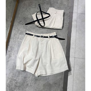 Quần short linen có belt URATV