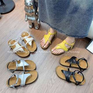 [Thảo Em Boutique][QHM308] Dép sandal quai hậu nữ kẹp ngón đế cao su chống trơn trượt da bò QCCC