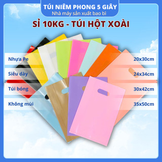 Sỉ 10kg Túi hột xoài PE, chất liệu nhựa bóng mịn, dẽo dai – Giá xưởng