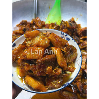  khô cá lóc rim mắm tỏi  Lý Sơn LAN ANH 500g mẹ rim loại đặc biệt ngon 