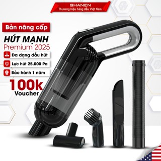 Máy hút bụi mini cầm tay SHANEN, Tích hợp đèn Pin, Đa năng, Công suất 25.000 Pa, Bảo hành 12 tháng