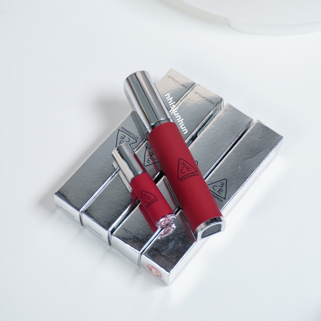 Son 3CE Stylenanda Hazy Lip Clay Fullsize và Mini