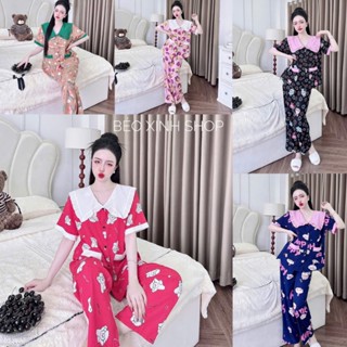 Đồ Ngủ Pyjama Béo Xinh Bigisize  TDQD 40-100kg Bigsize Cao Cấp Kiểu Dáng Đẹp Vải Lụa Nhật  Lạnh Mặc Cực Thích