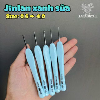   SẴN  Kim móc Jinlan nhựa màu xanh sữa 