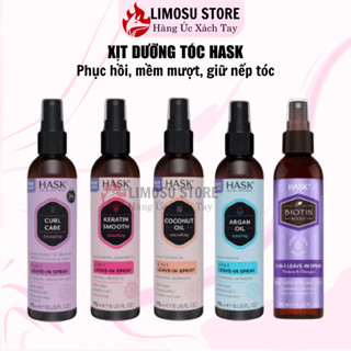[Hask] XỊT DƯỠNG Tóc Hask 5 in 1 Leave in Spray Dưỡng Tóc Mềm Mượt, Bảo Vệ Tóc Hư Tổn, Tăng Độ Bóng Mượt Tóc 175ml