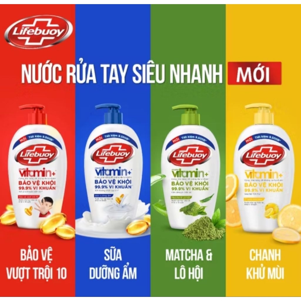 Nước rửa tay Lifebuoy 450g