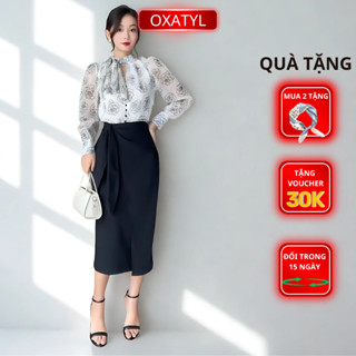 Chân Váy bút chì nơ eo Oxatyl M654 váy thời trang công sở dáng đẹp fom ôm