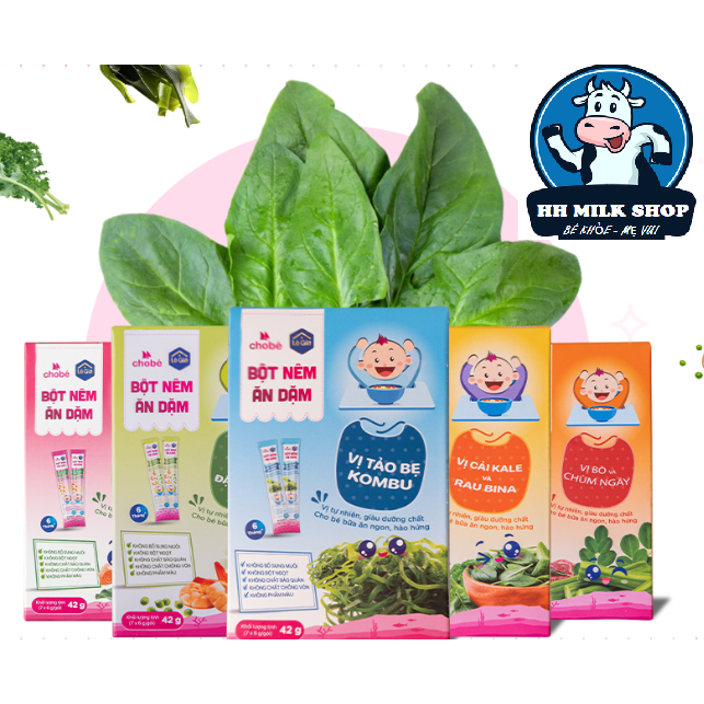 Hạt nêm ăn dặm Lê Gia cho bé từ 6 tháng không muối đường, không chất bảo quản, Gia vị ăn dặm cho bé 