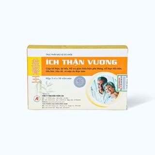  Viên uống Ích Thận Vương Á Âu bổ thận lợi tiểu  3 vỉ x 10 viên  