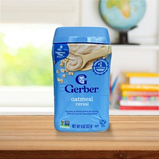 (HÀNG AIR) Bột ăn dặm Gerber cho bé từ 4 tháng, 6 tháng, 8 tháng, 12 tháng (Không chứa Sữa)