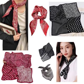 Khăn Bandana Vuông Quàng Cổ Nam Nữ 70x70cm Satin Lụa Mềm Mại