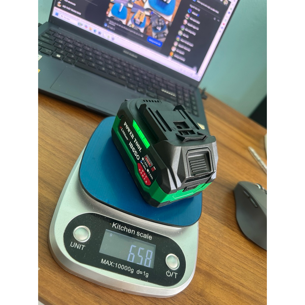 pin máy khoan chân phổ thông dùng cell EVE 18650 20p