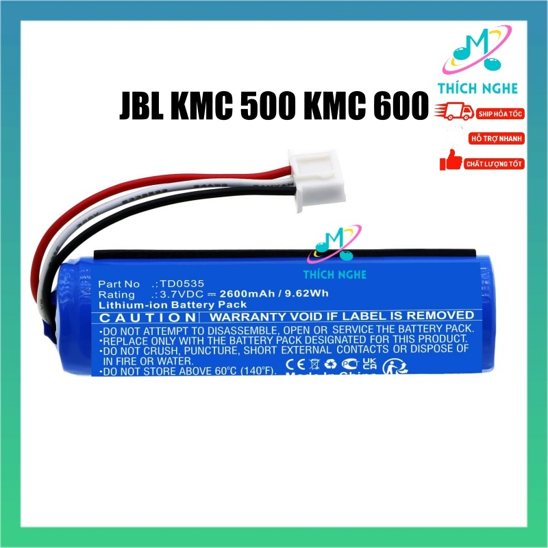 Pin JBL KMC 500 KMC 600 - thay pin loa Pin JBL KMC 500 KMC 600 - thich nghe