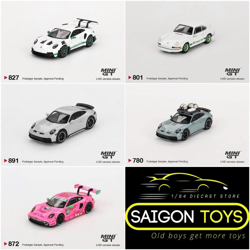 Saigontoys - Xe mô hình MiniGT Porsche các loại - Xe mô hình tỷ lệ 1:64 hãng Mini GT