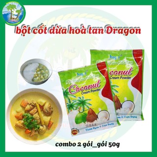 ( combo 2 gói)BỘT CỐT DỪA HÒA TAN SANCA[50gx 2]