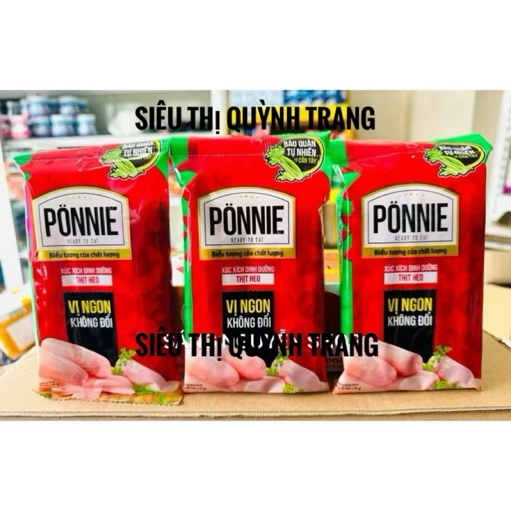 Combo 1-5 Gói Xúc Xích Dinh Dưỡng Thịt Heo Ponnie gói 95g ...