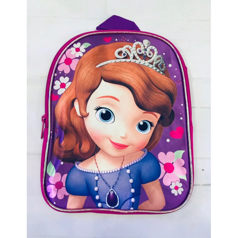 Balo cho bé mầm non công chúa Sòia the First tím hồng.