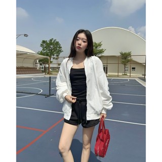  Áo Khoác Nữ Chất Gió Nhăn Nhún Tay Có Khoá Kéo Phong Cách Thể Thao | DIRTY JACKET | SECODEE 