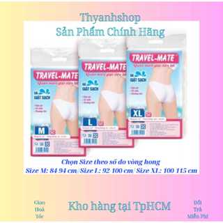 Quần Lót Miễn Giặt Travel-Mate (Quần Giấy, Gói 5 Cái) Đủ Kích Cỡ