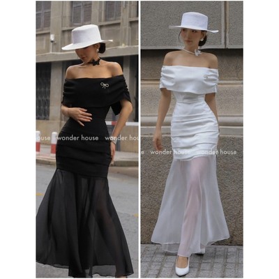 Wonderhouse Vanila Dress đầm trễ vài dáng dài dự tiệc sang chảnh chất vải dày dặn