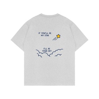 Áo thun STAR & SKY | Size S | Lazee Studioo | Regular 100% Cotton Thêu Couple Tee