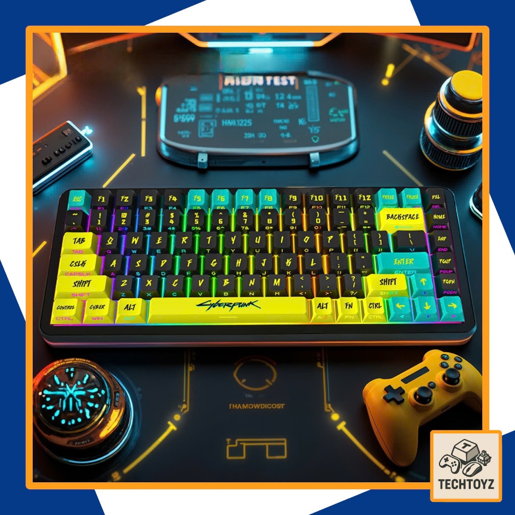 Cyberpunk Keycap - PBT Double Shot, DyeSub - Cherry Profile